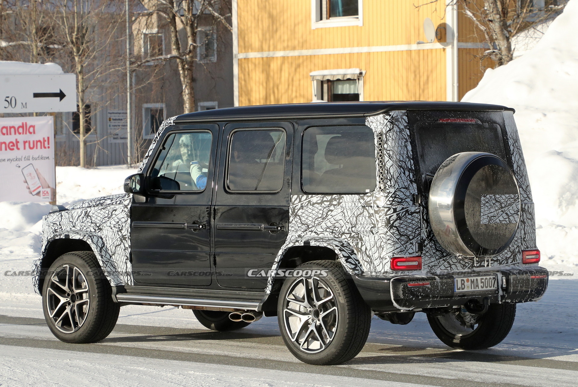 Facelifted Mercedes-AMG G63 Spotted Testing Again And With No Hybrid Stickers In Sight