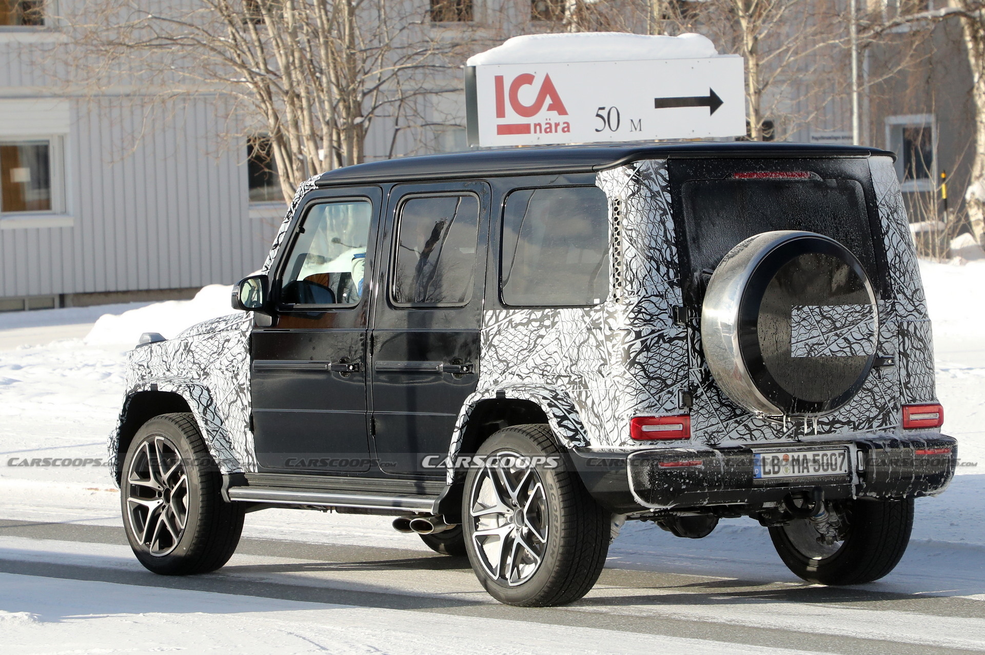 Facelifted Mercedes-AMG G63 Spotted Testing Again And With No Hybrid Stickers In Sight