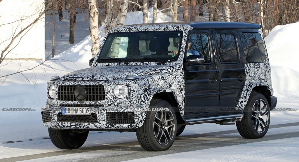  Facelifted Mercedes-AMG G63 Spotted Testing Again And With No Hybrid Stickers In Sight