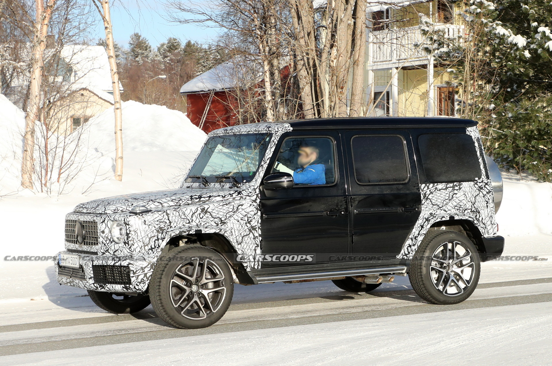Facelifted Mercedes-AMG G63 Spotted Testing Again And With No Hybrid Stickers In Sight