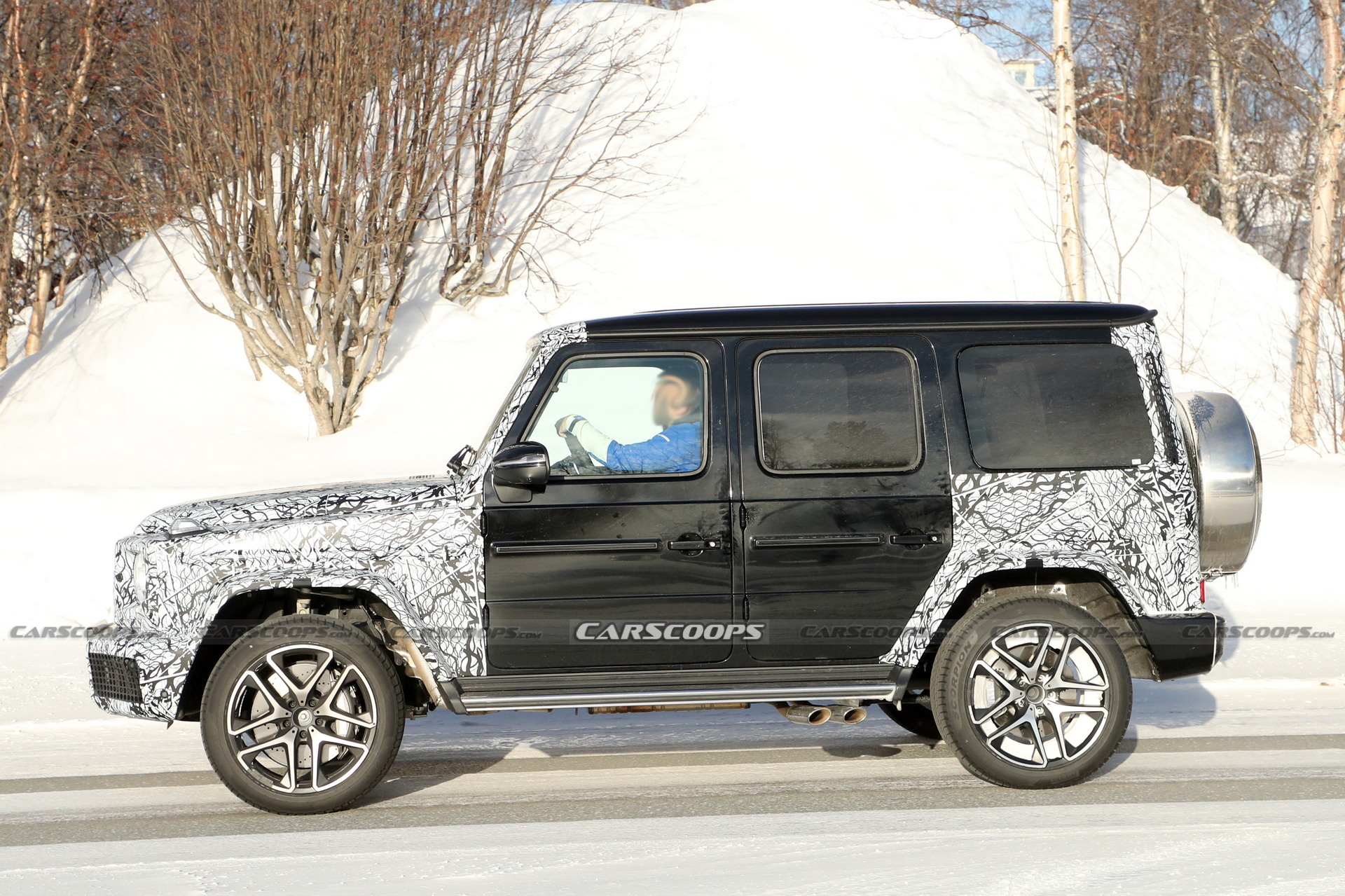 Facelifted Mercedes-AMG G63 Spotted Testing Again And With No Hybrid Stickers In Sight