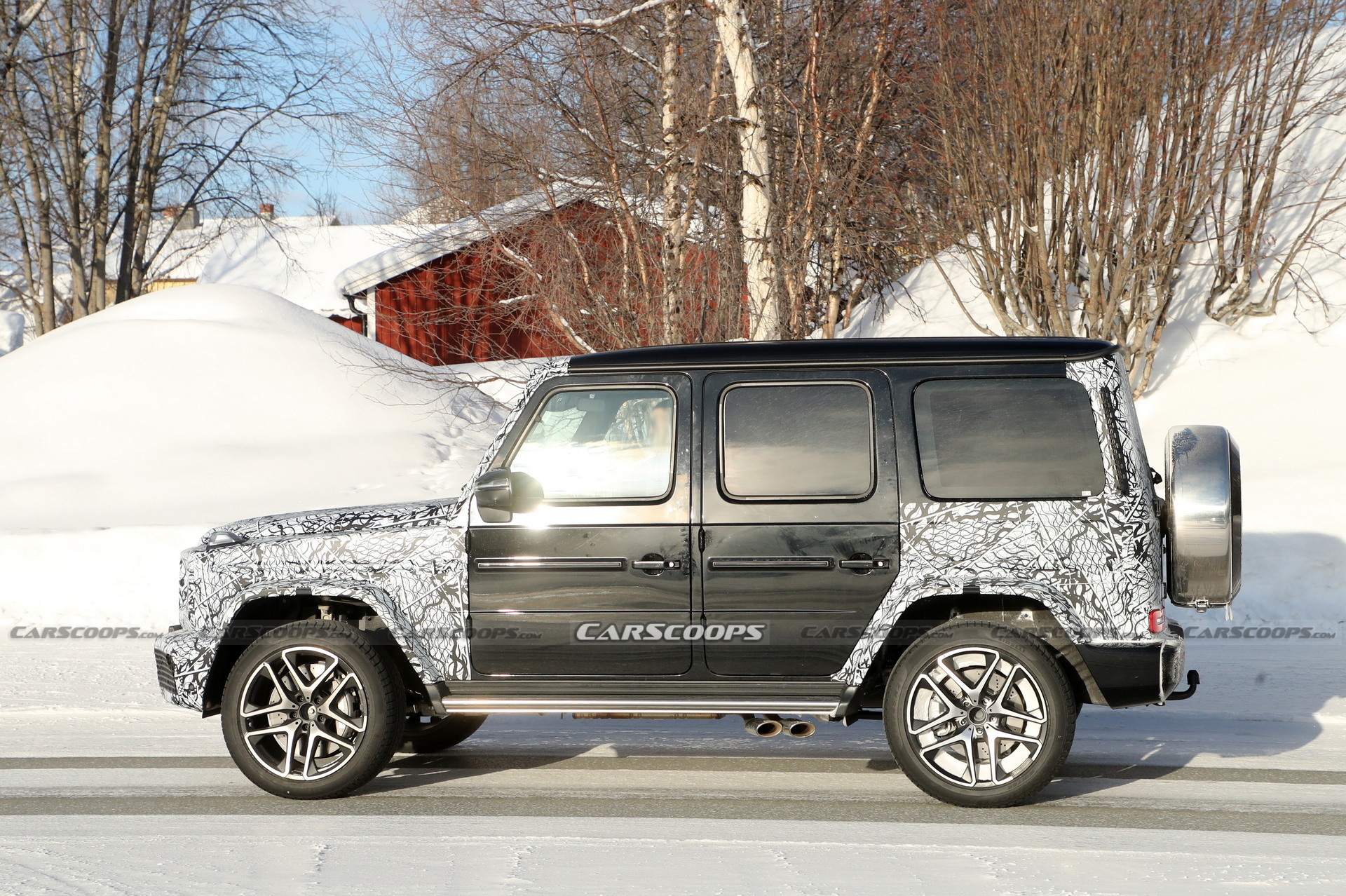 Facelifted Mercedes-AMG G63 Spotted Testing Again And With No Hybrid Stickers In Sight