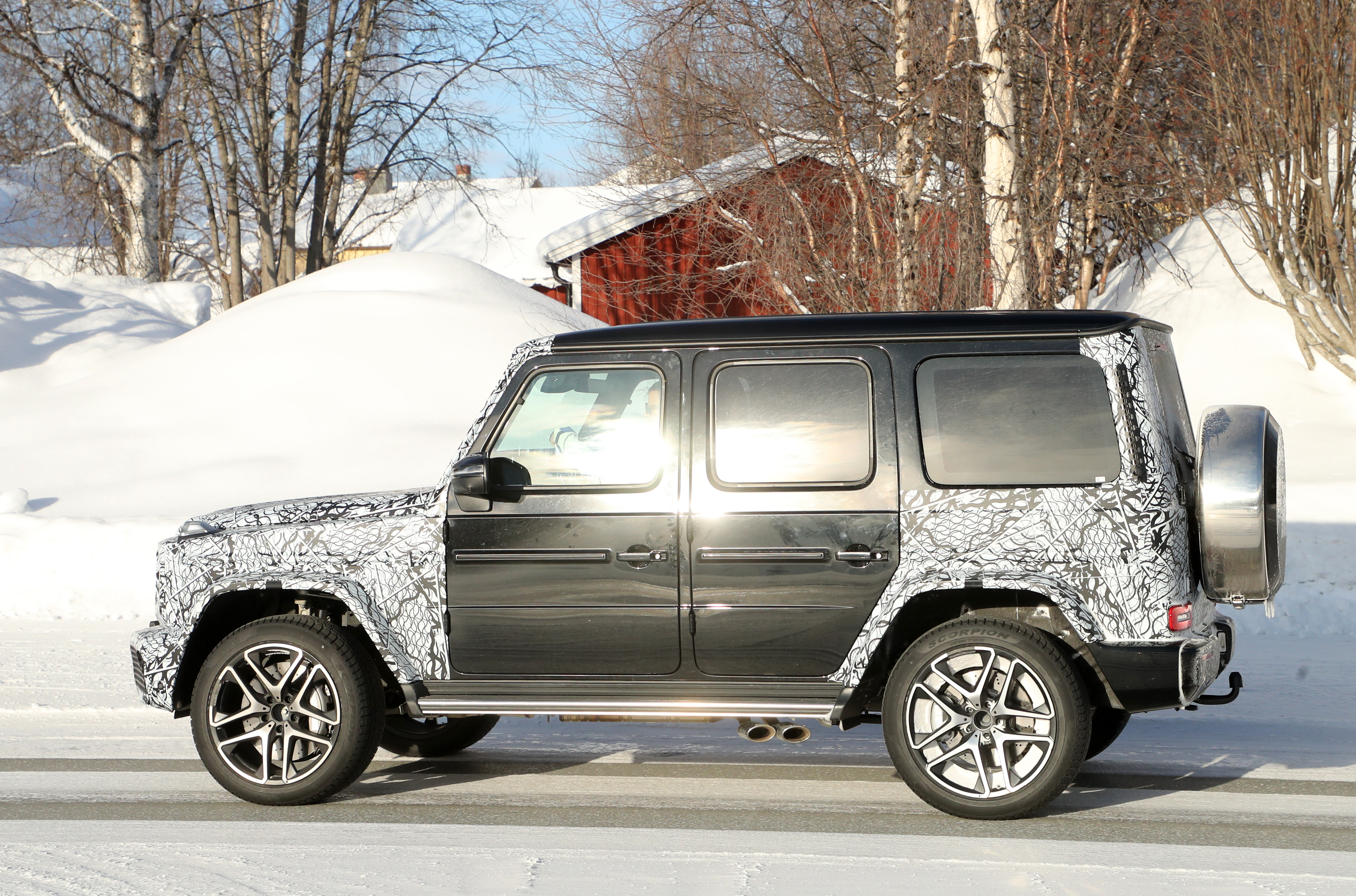 Facelifted Mercedes-AMG G63 Spotted Testing Again And With No Hybrid Stickers In Sight