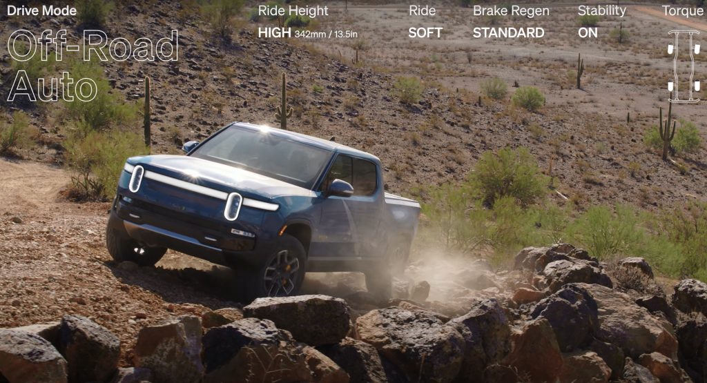  The Rivian R1T Has Eight Driving Modes For Any Situation