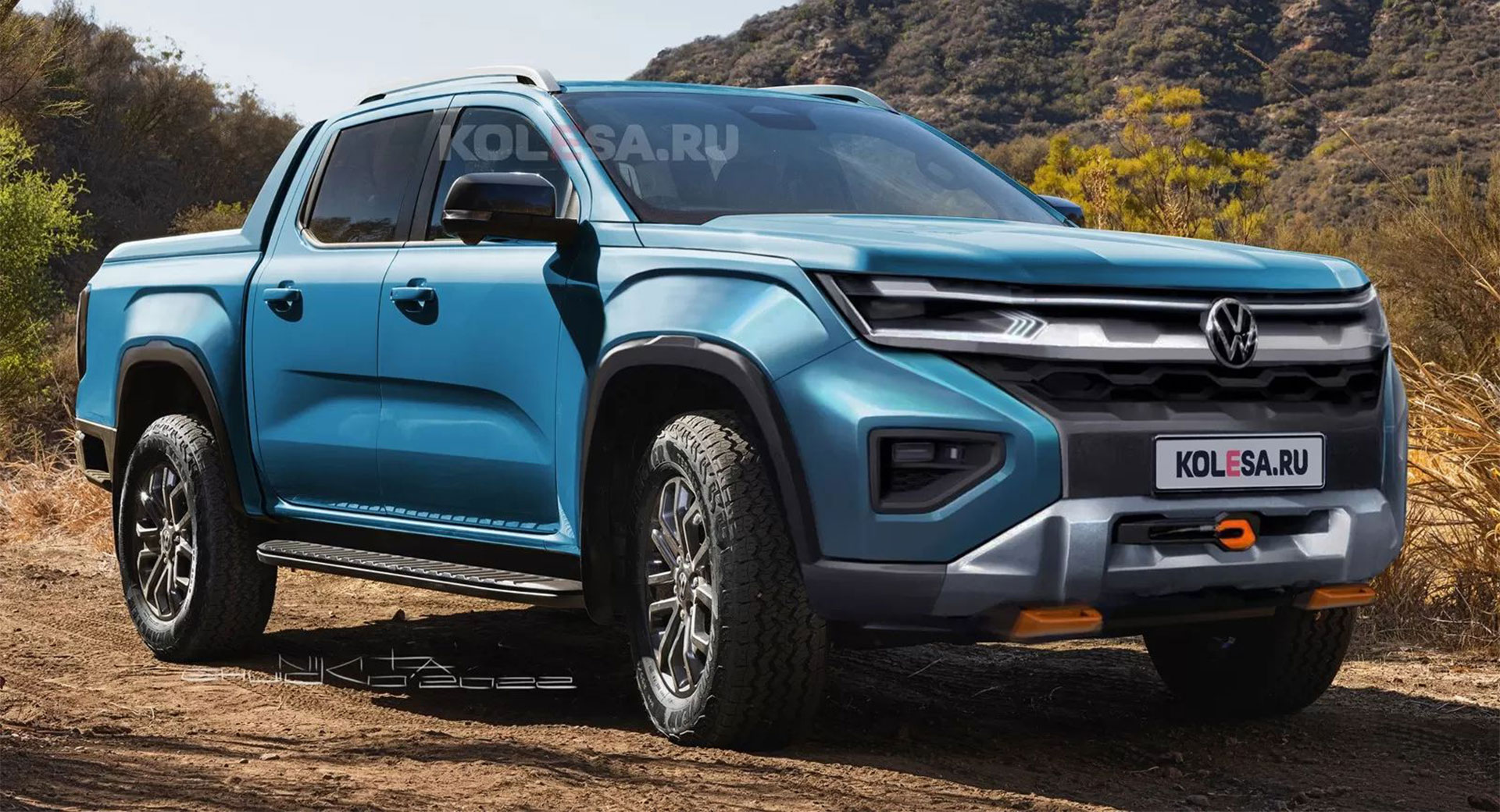 2023 VW Amarok Rendered Into Reality From Teaser Sketches