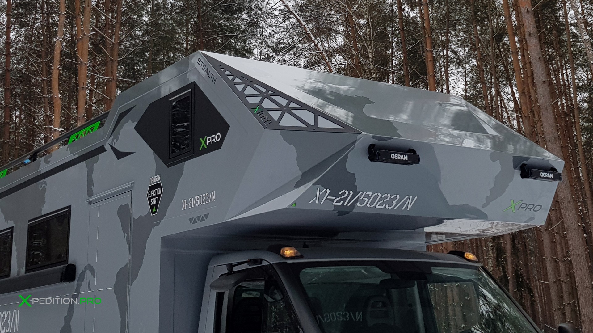 The XPro One Is A Rugged RV Inspired By Fighter Jets And Tanks