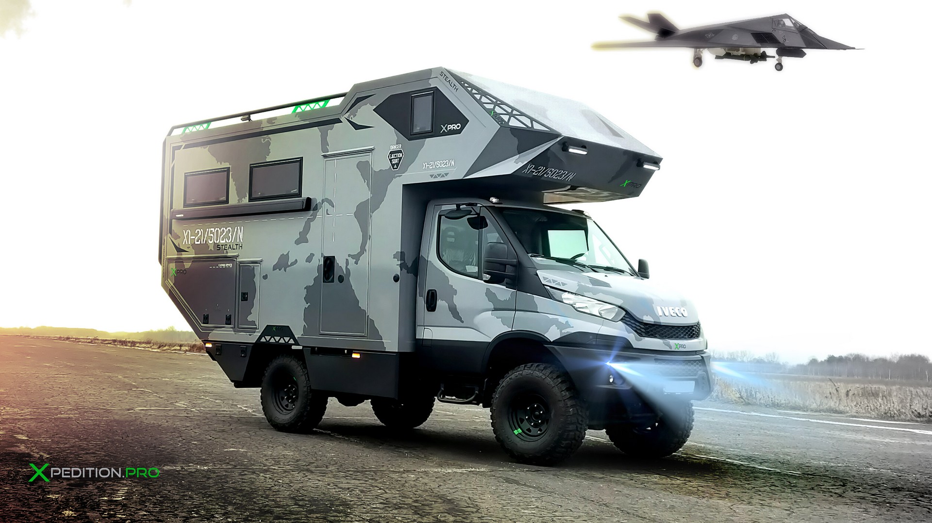 The XPro One Is A Rugged RV Inspired By Fighter Jets And Tanks