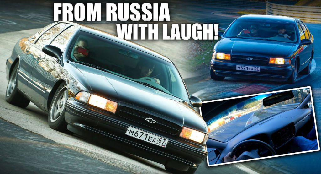  Watch Two Russians Giggle The Whole Way Round The Nurburgring In A ’90s Chevy Impala SS