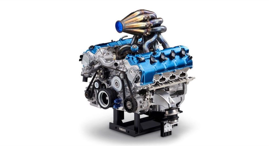  Yamaha And Toyota Working On 444-HP Hydrogen V8 With A Crazy Top-Mounted 8-1 Exhaust Manifold