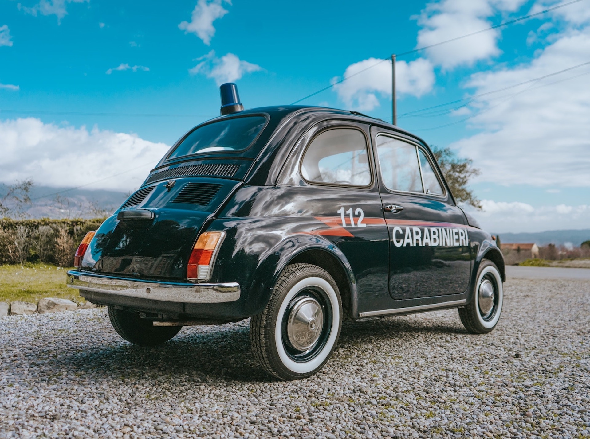 This 18 HP Fiat 500 Cop Car Is A Getaway Driver’s Dream Come True