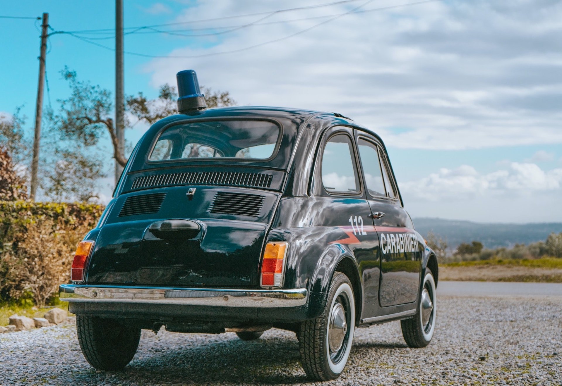 This 18 HP Fiat 500 Cop Car Is A Getaway Driver’s Dream Come True