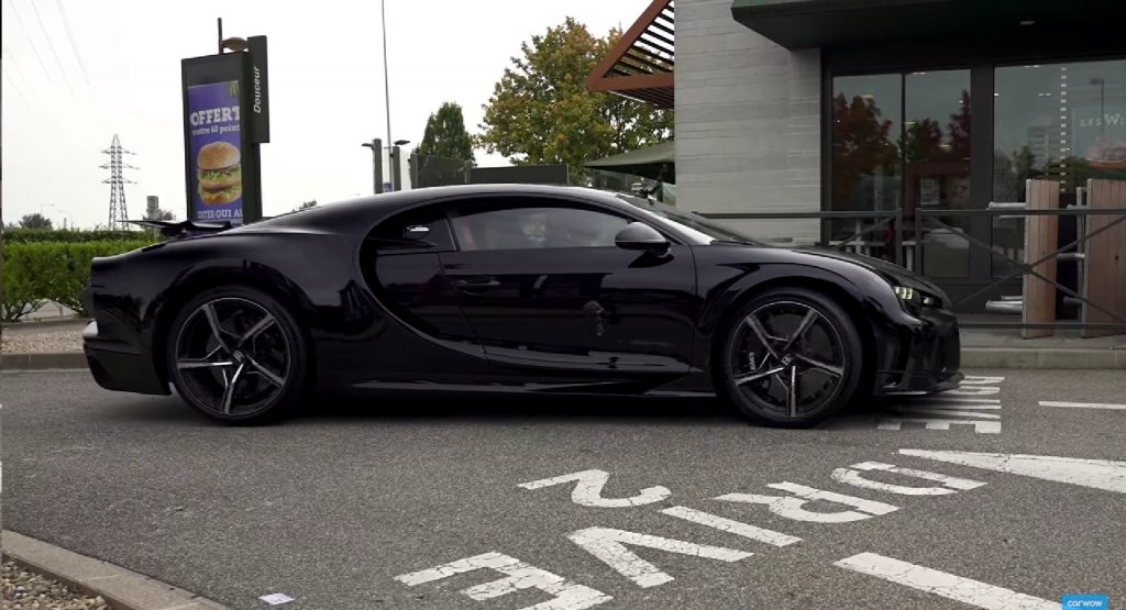  Driving A Bugatti Chiron Through A Drive-Thru Is Even Harder Than You Might Expect