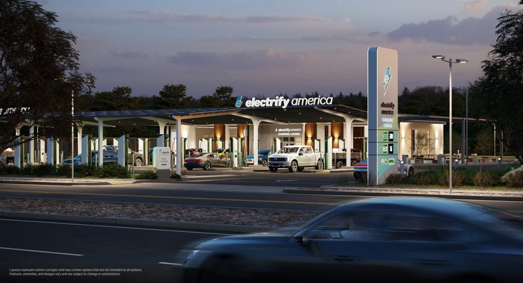 Electrify America Introducing New Charging Stations With Lounges And Event Spaces
