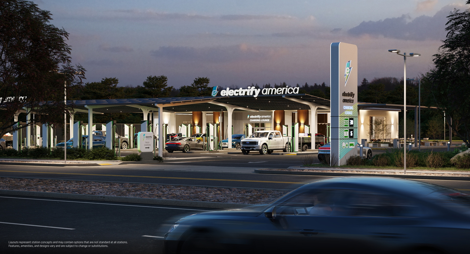 Electrify America Introducing New Charging Stations With Lounges And Event Spaces