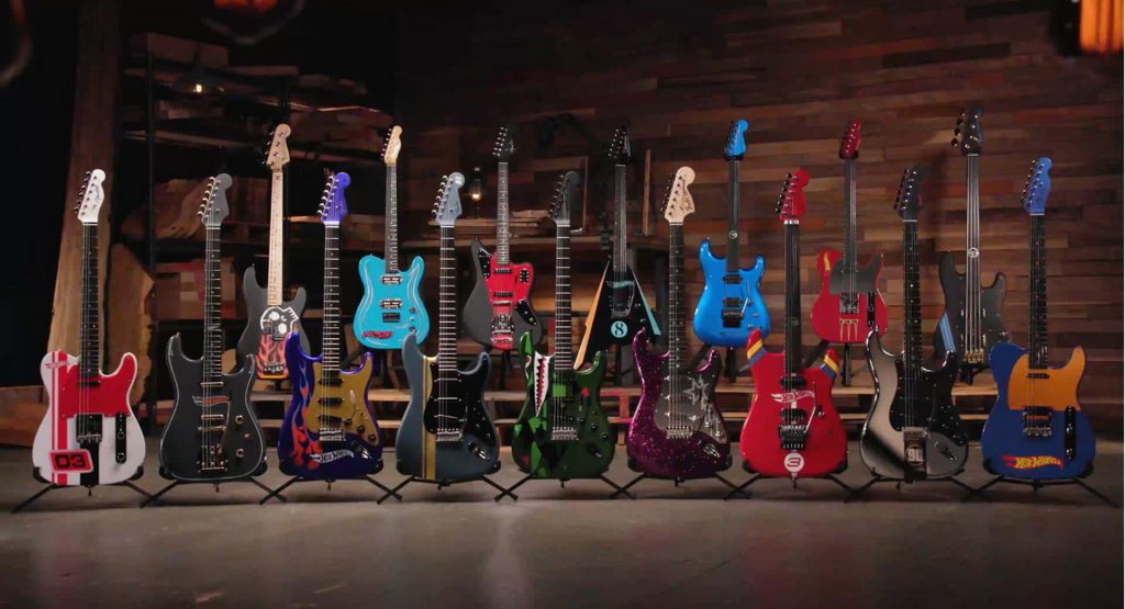  Hot Wheels Partners With Fender To Create 16 One-Of-A-Kind Guitars