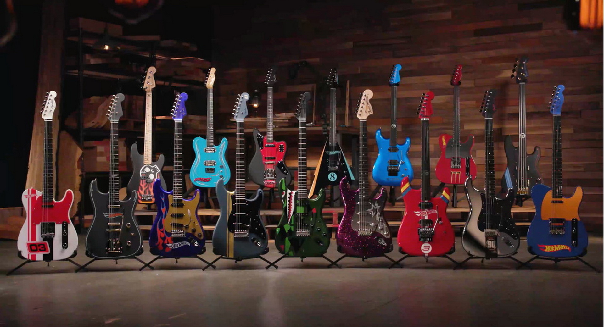 Hot Wheels Partners With Fender To Create 16 One-Of-A-Kind Guitars