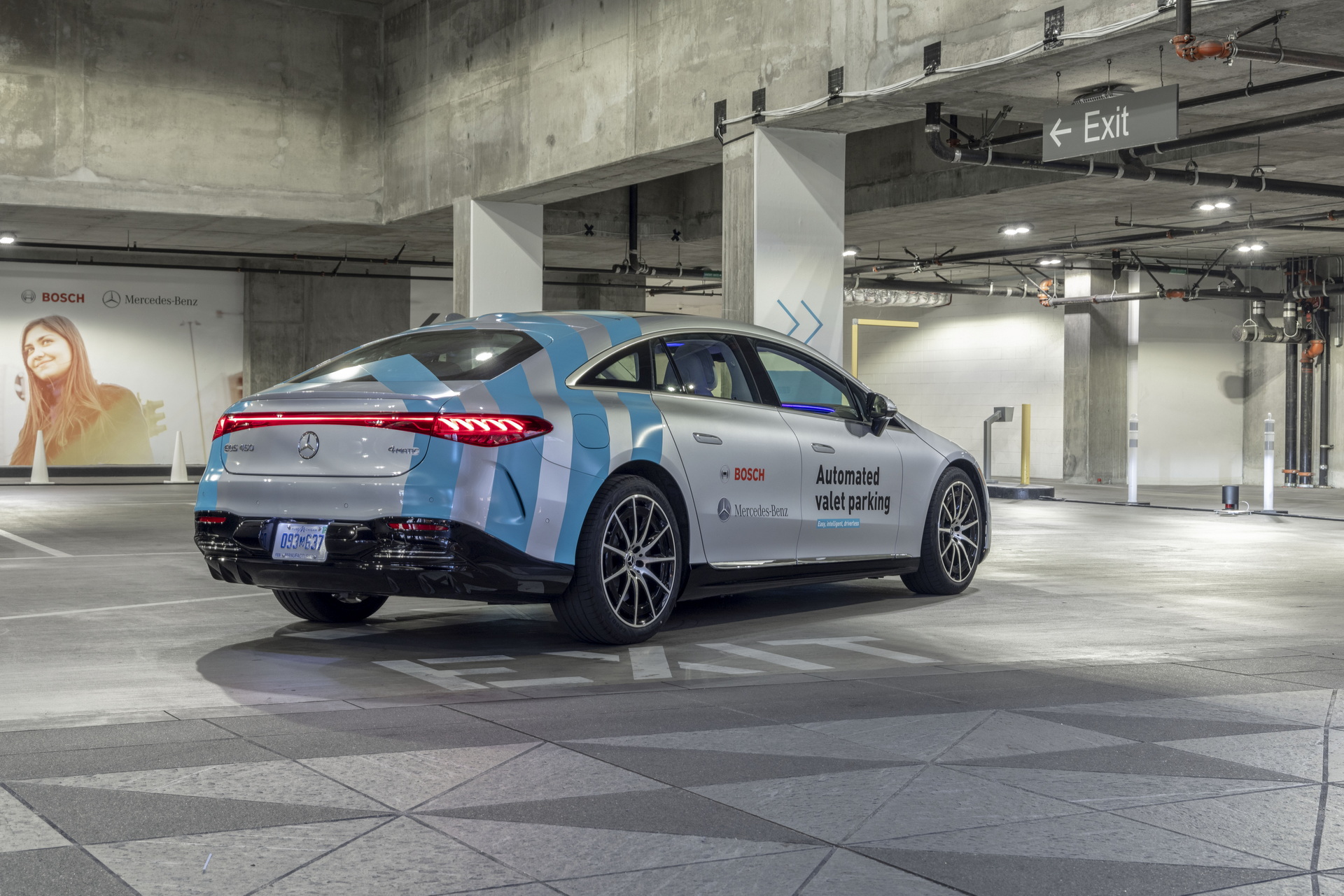 Mercedes Demonstrates Automated Valet Parking With EQS At LA Hotel