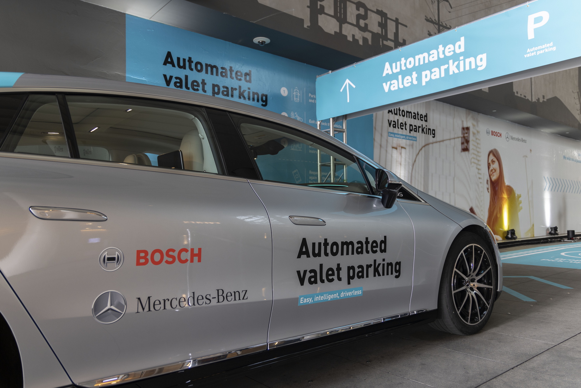 Mercedes Demonstrates Automated Valet Parking With EQS At LA Hotel