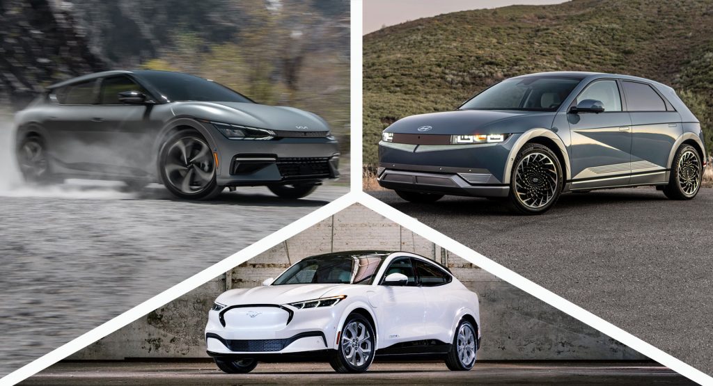  Ford Mustang Mach-E, Hyundai Ioniq 5, And Kia EV6 Are The World Car Of The Year Finalists