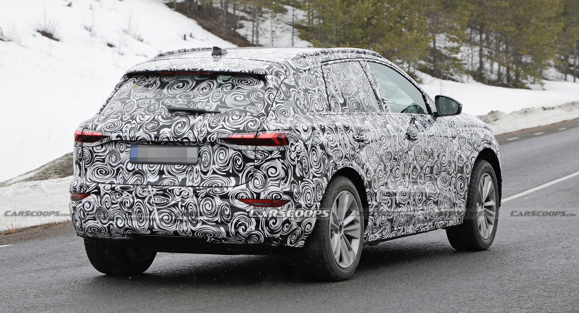 2024 Audi Q6 e-tron Front End Completely Uncovered In Latest Spy Shots