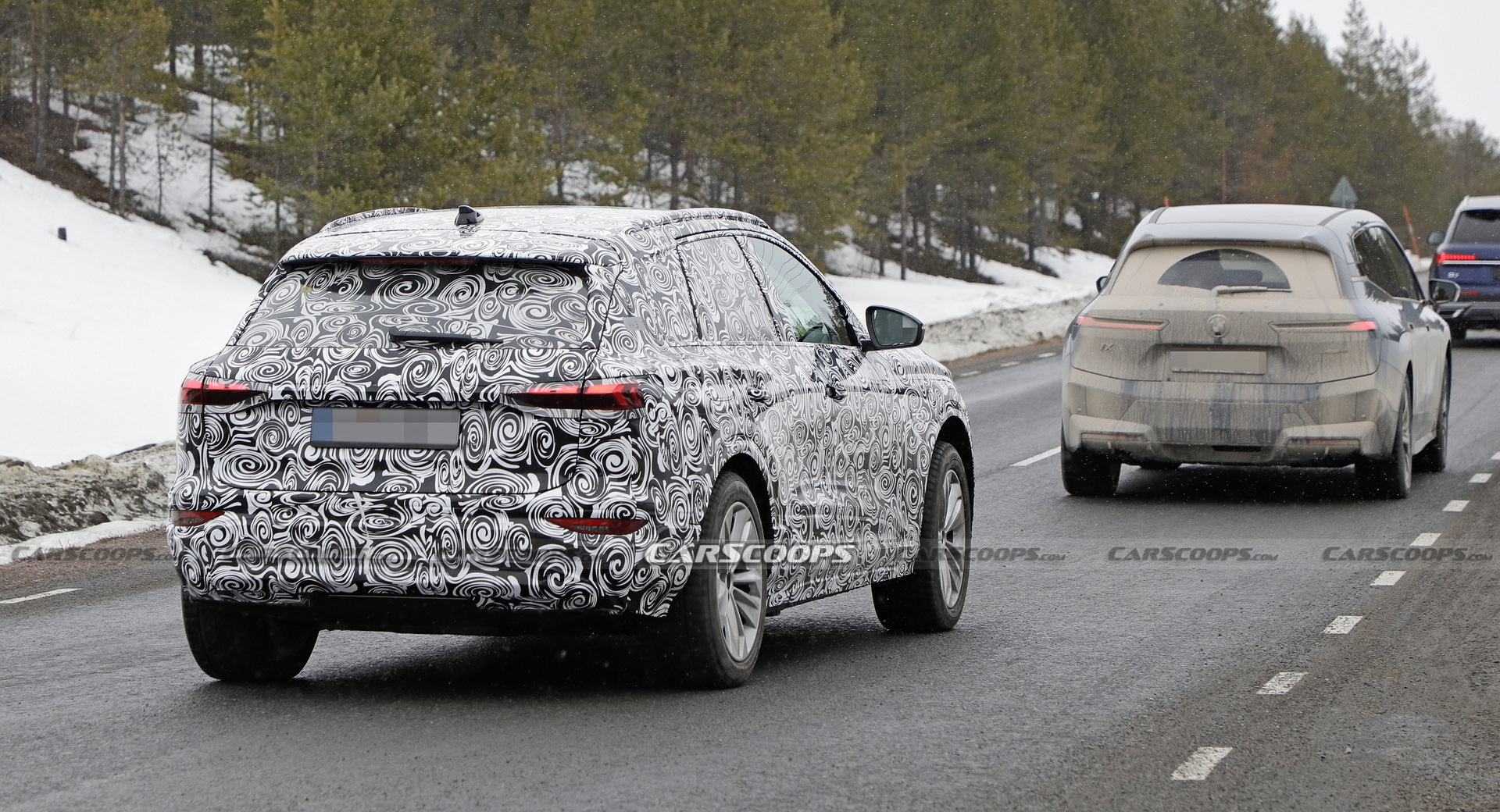 2024 Audi Q6 e-tron Front End Completely Uncovered In Latest Spy Shots