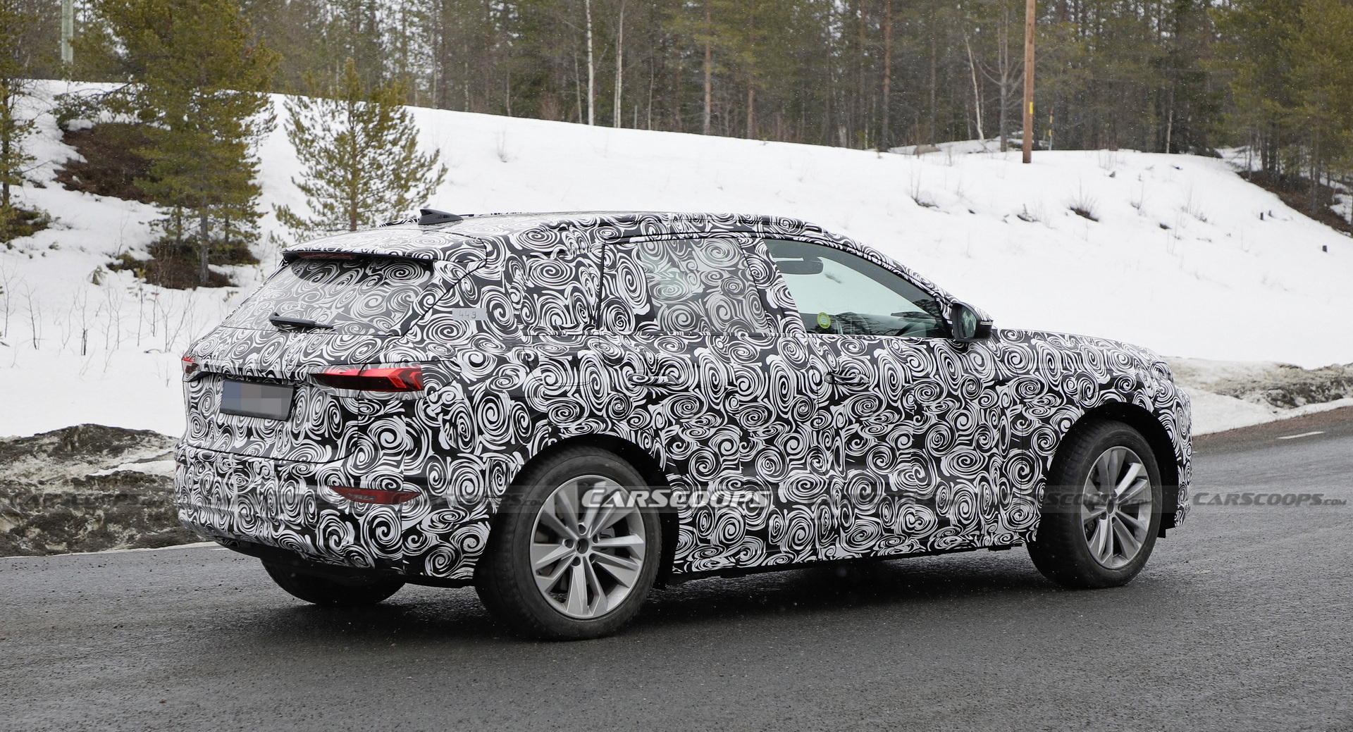 2024 Audi Q6 e-tron Front End Completely Uncovered In Latest Spy Shots