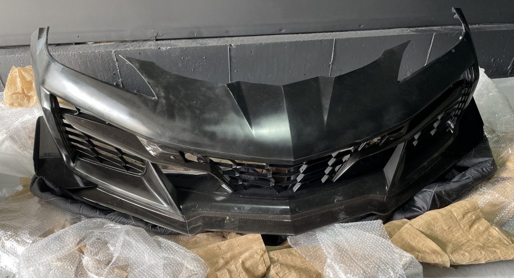  Forum User Somehow Gets 2023 Corvette Z06 Front Bumper Well Before The Car’s Launch