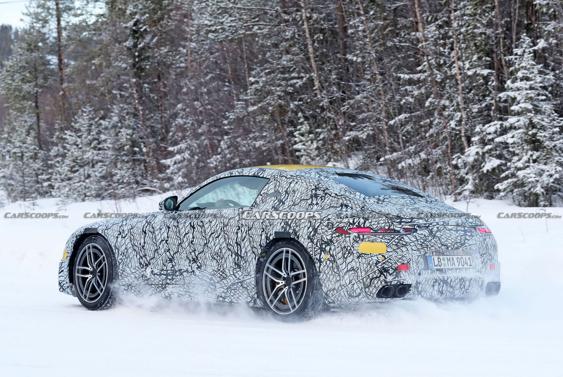 2023 Mercedes-AMG GT Continues Cold Weather Testing, Should Have All-Wheel Drive And At Least 577 HP
