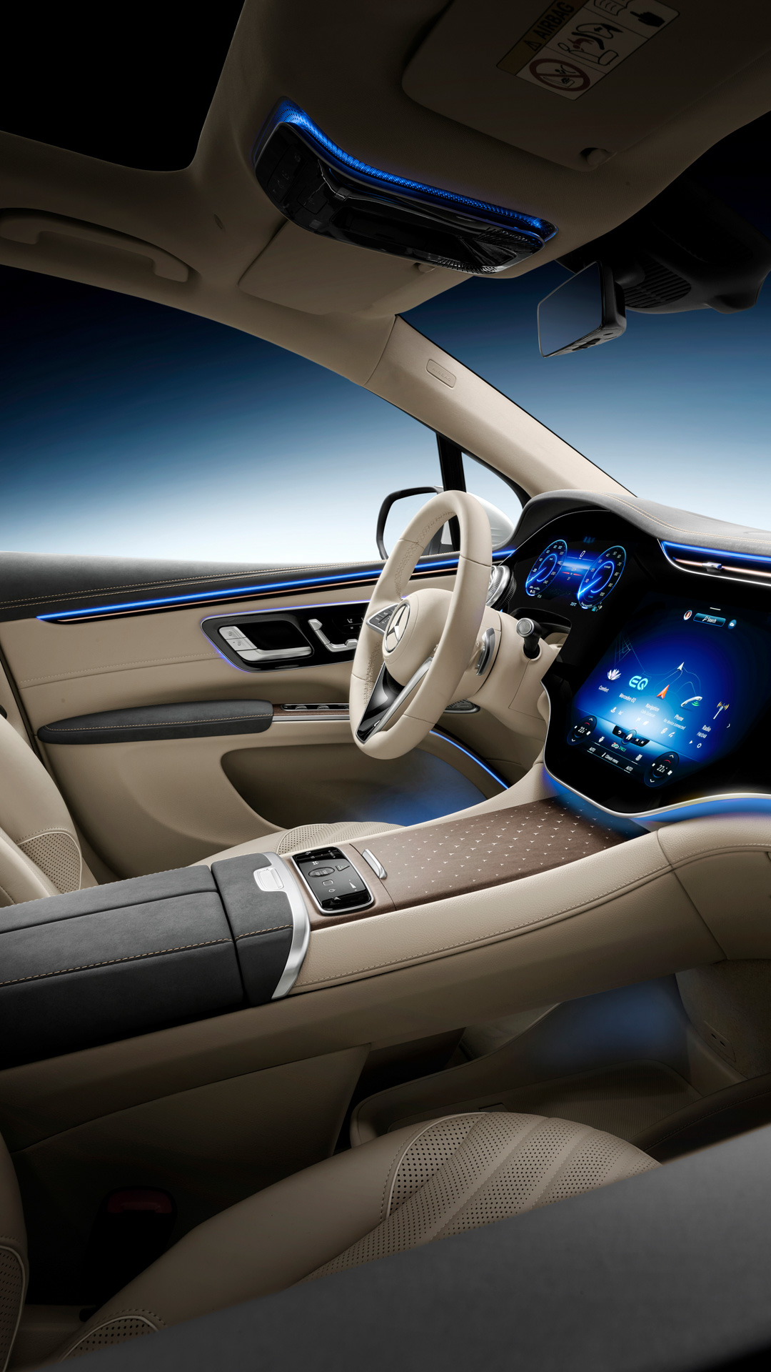 2023 Mercedes EQS SUV Uses Face-Detect Camera Tech To Let Passengers Watch TV, But Not Driver