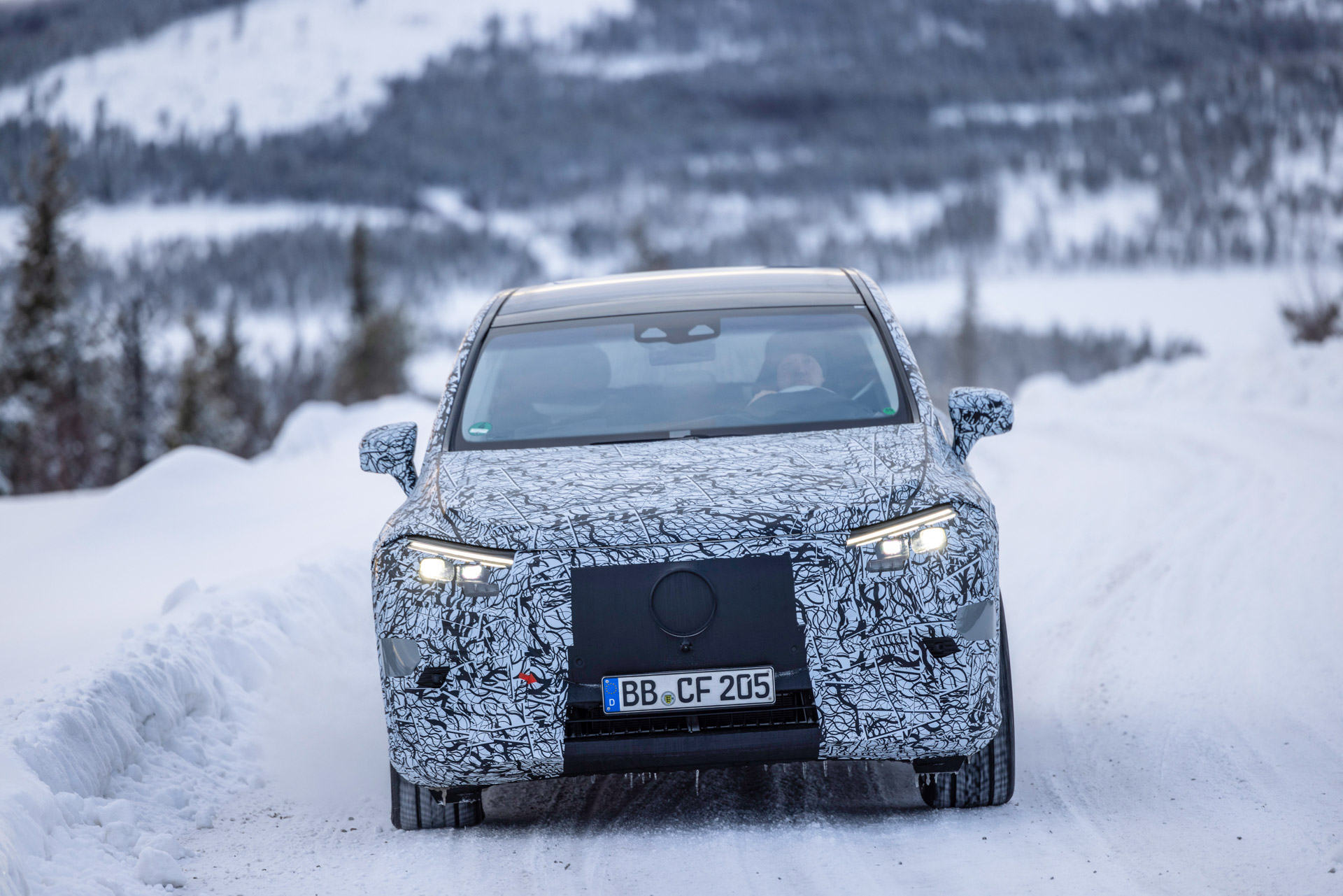 2023 Mercedes EQS SUV Uses Face-Detect Camera Tech To Let Passengers Watch TV, But Not Driver