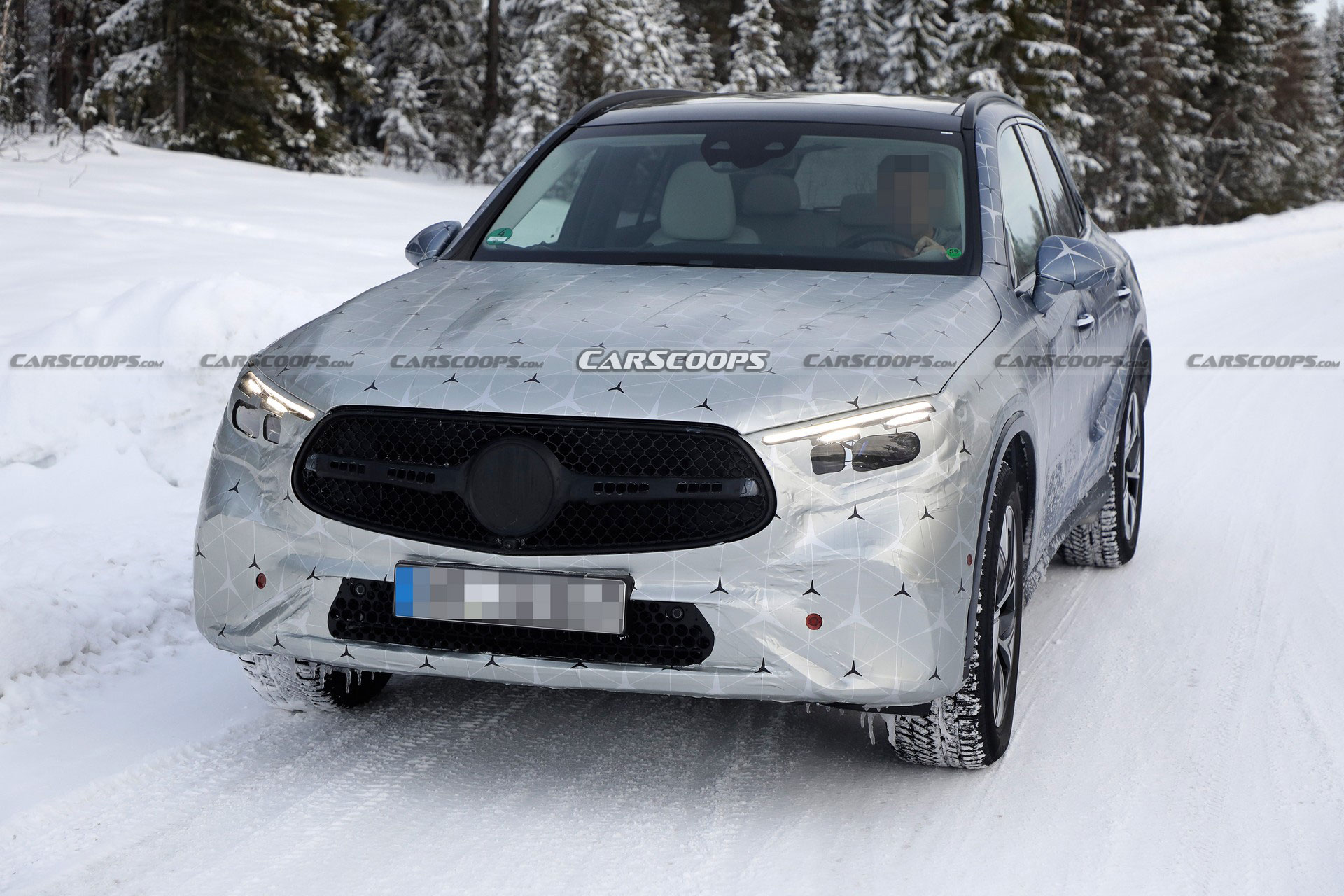 2023 Mercedes GLC Drops Camo And Adopts Starry Wrap Ahead Of Its Upcoming Debut