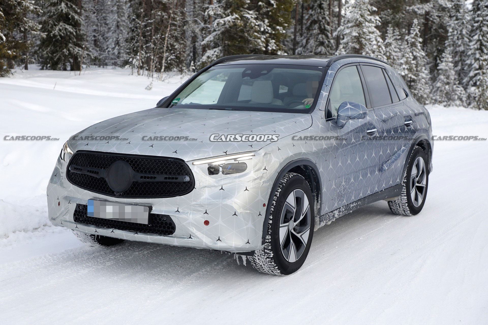 2023 Mercedes GLC Drops Camo And Adopts Starry Wrap Ahead Of Its Upcoming Debut