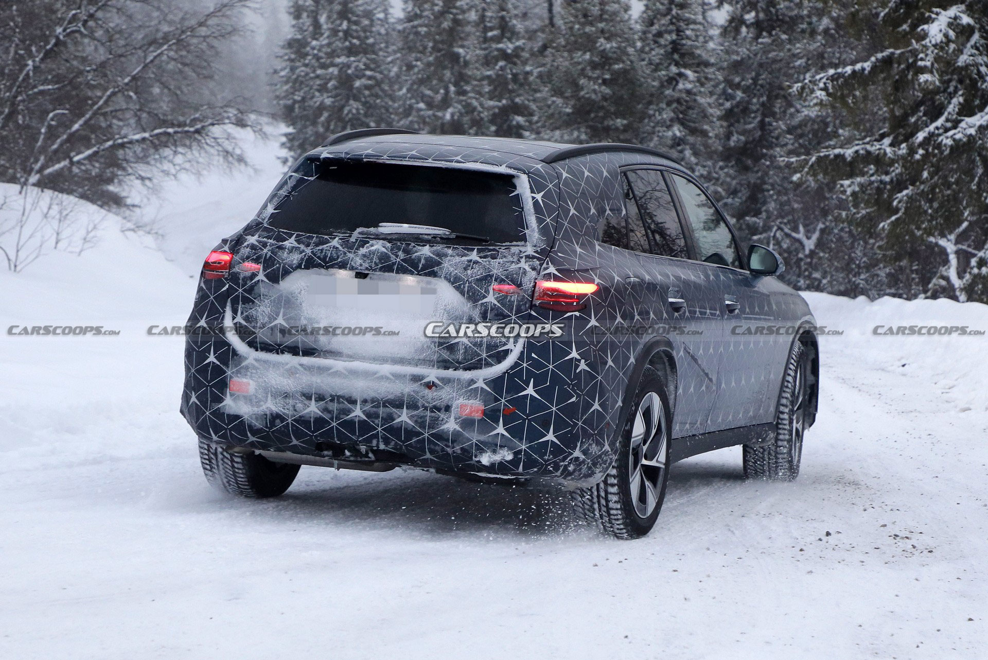 2023 Mercedes GLC Drops Camo And Adopts Starry Wrap Ahead Of Its Upcoming Debut