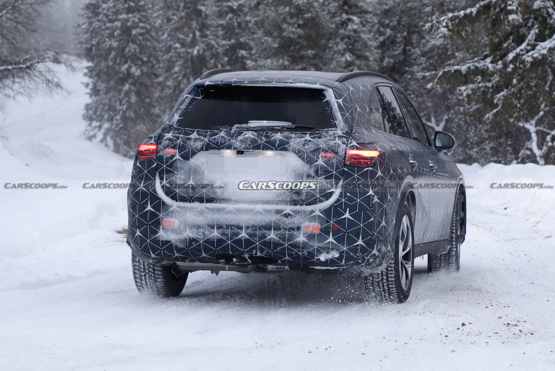 2023 Mercedes GLC Drops Camo And Adopts Starry Wrap Ahead Of Its Upcoming Debut