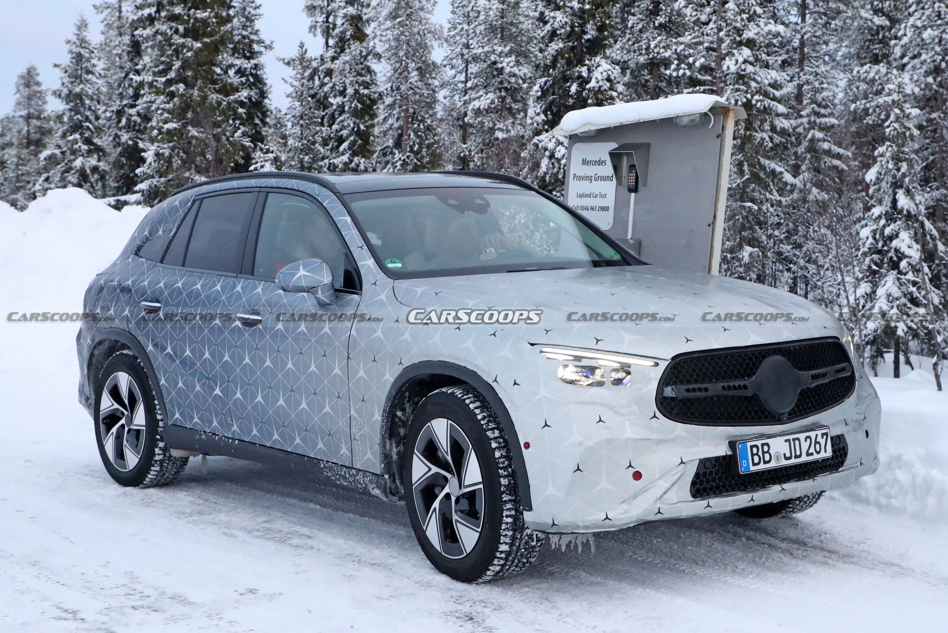 2023 Mercedes GLC Drops Camo And Adopts Starry Wrap Ahead Of Its Upcoming Debut