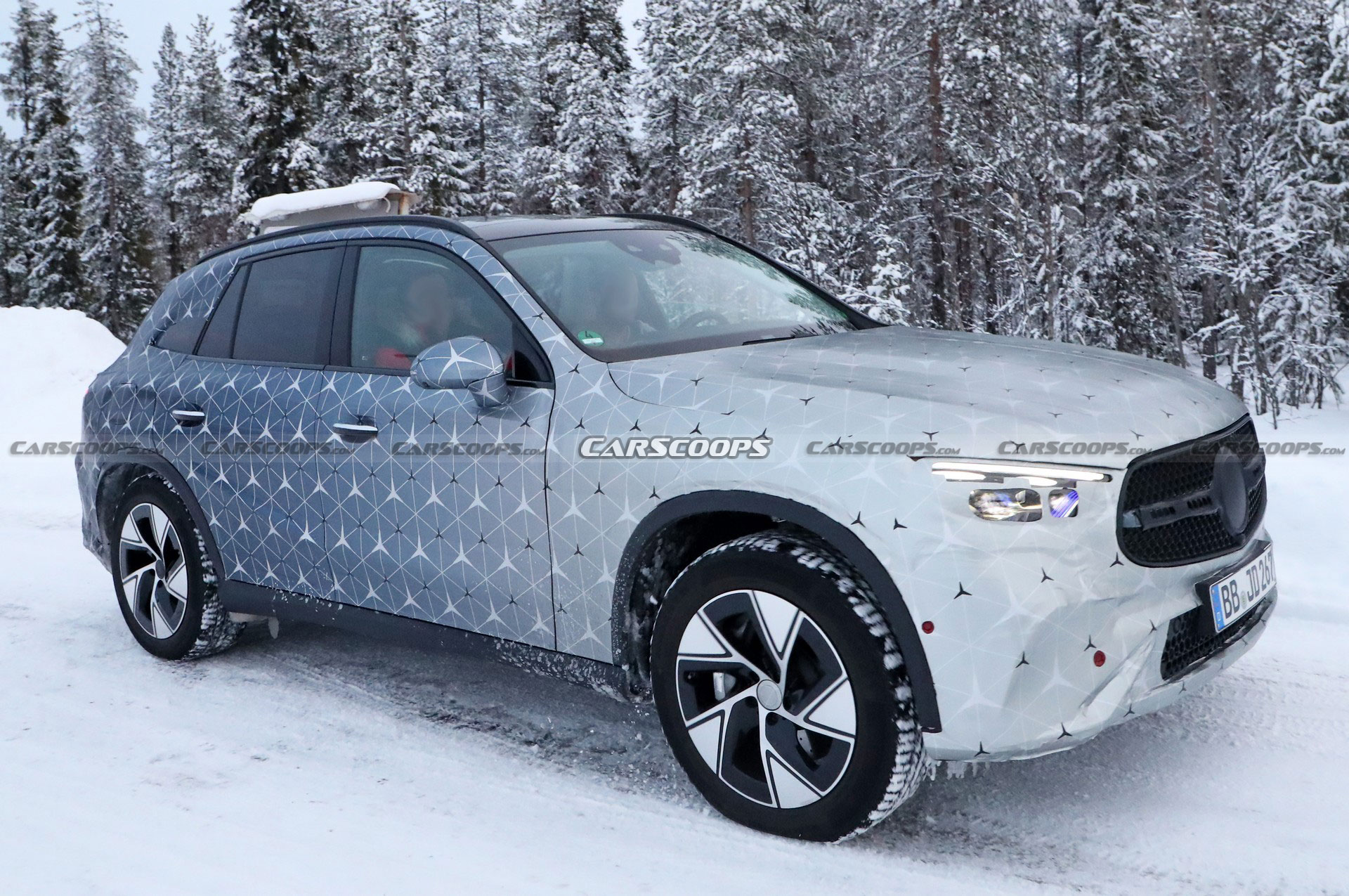 2023 Mercedes GLC Drops Camo And Adopts Starry Wrap Ahead Of Its Upcoming Debut