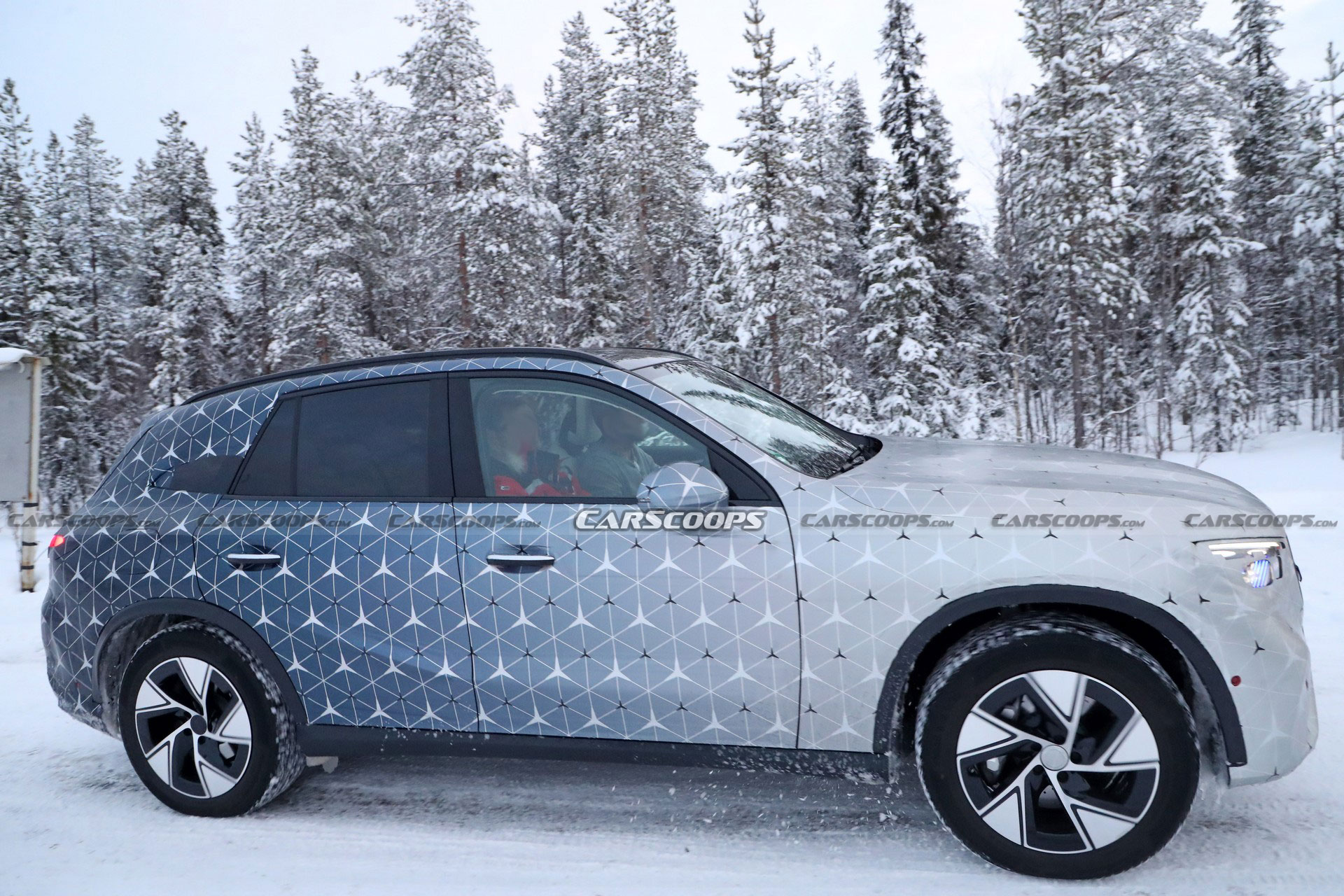 2023 Mercedes GLC Drops Camo And Adopts Starry Wrap Ahead Of Its Upcoming Debut