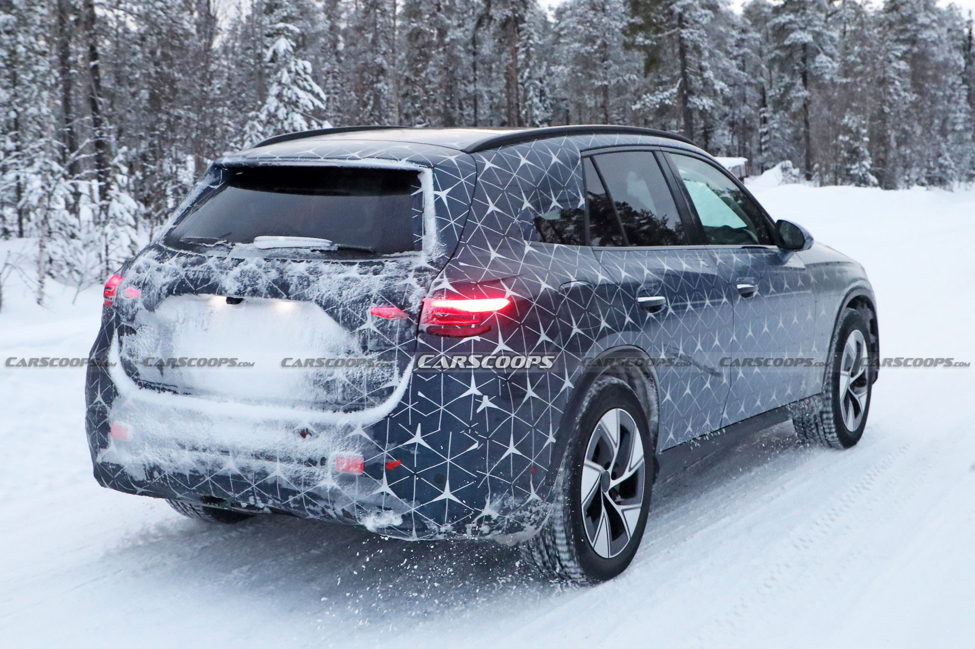 2023 Mercedes GLC Drops Camo And Adopts Starry Wrap Ahead Of Its Upcoming Debut