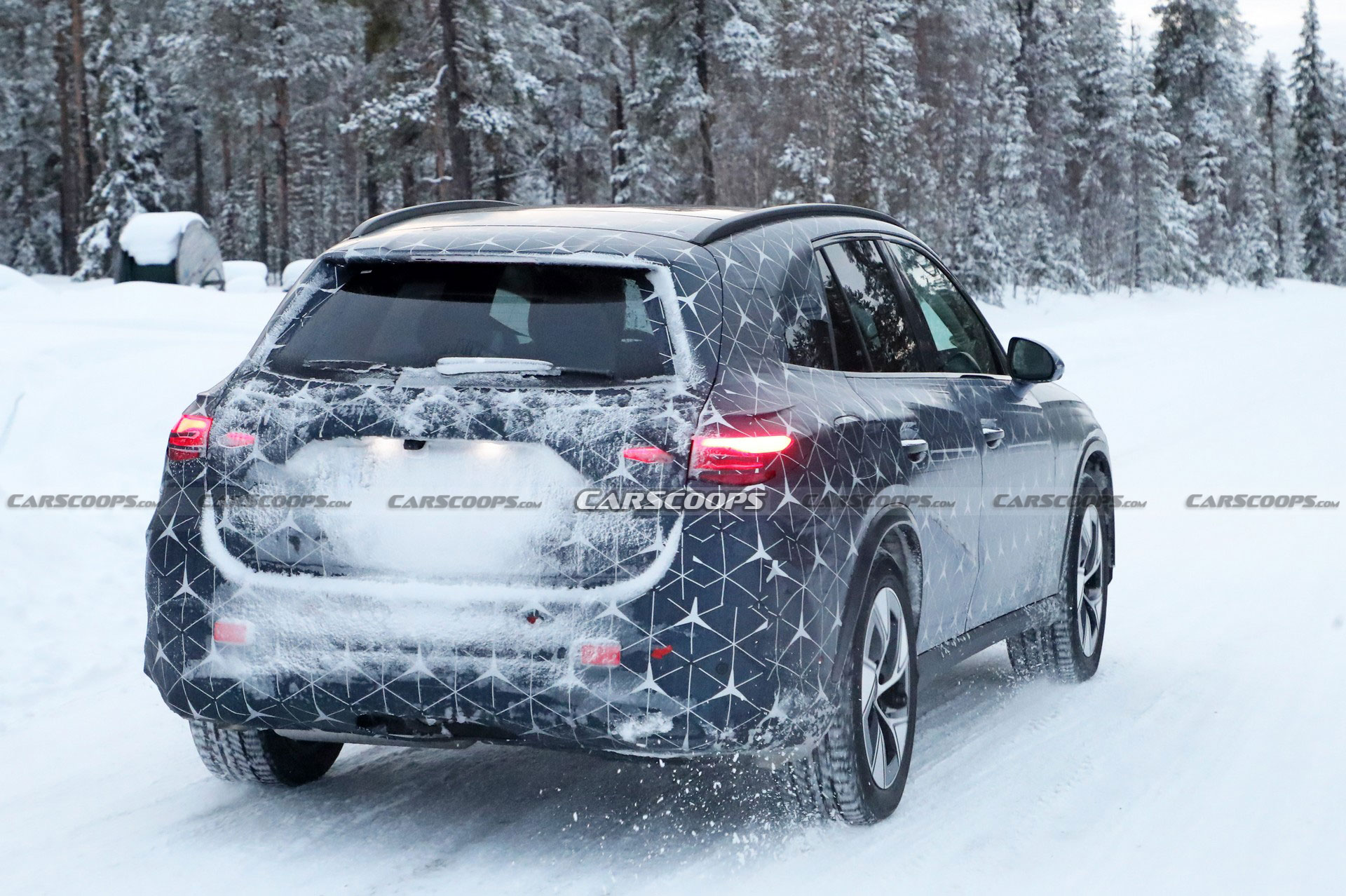 2023 Mercedes GLC Drops Camo And Adopts Starry Wrap Ahead Of Its Upcoming Debut