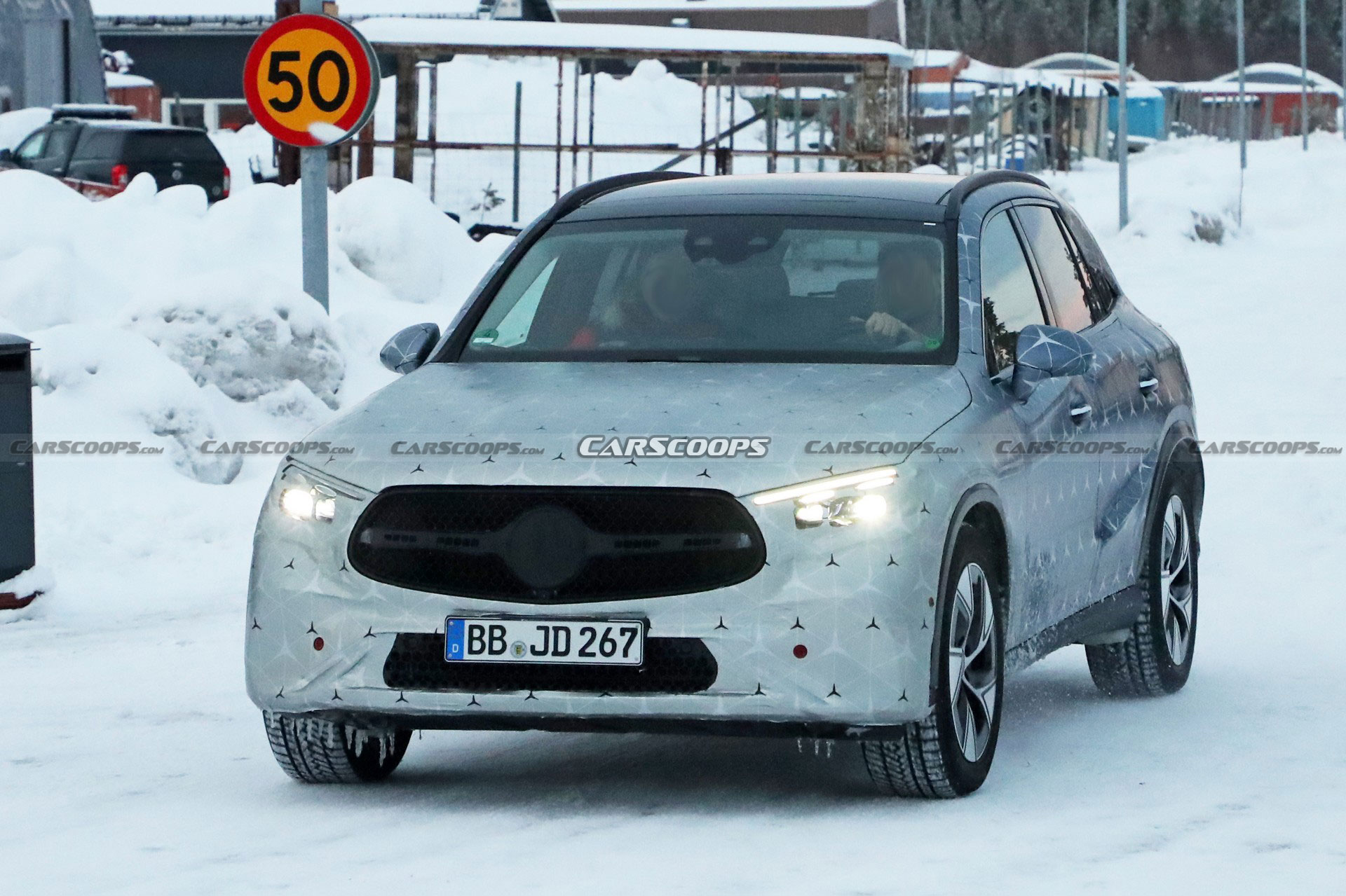 2023 Mercedes GLC Drops Camo And Adopts Starry Wrap Ahead Of Its Upcoming Debut
