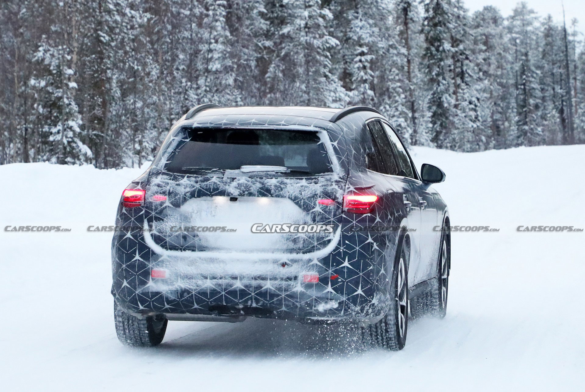 2023 Mercedes GLC Drops Camo And Adopts Starry Wrap Ahead Of Its Upcoming Debut