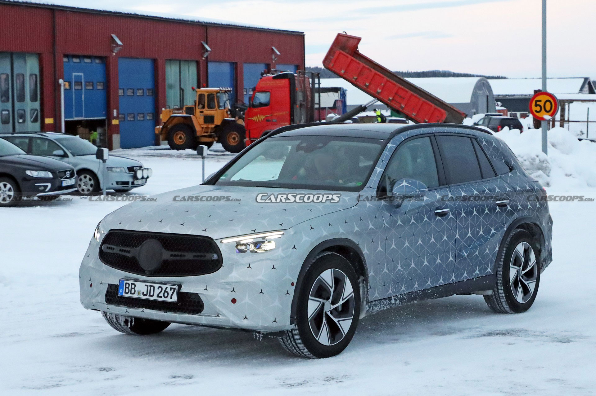 2023 Mercedes GLC Drops Camo And Adopts Starry Wrap Ahead Of Its Upcoming Debut