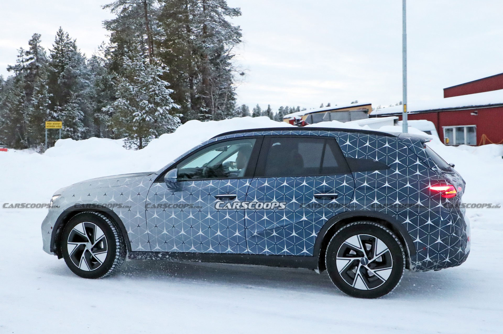 2023 Mercedes GLC Drops Camo And Adopts Starry Wrap Ahead Of Its Upcoming Debut