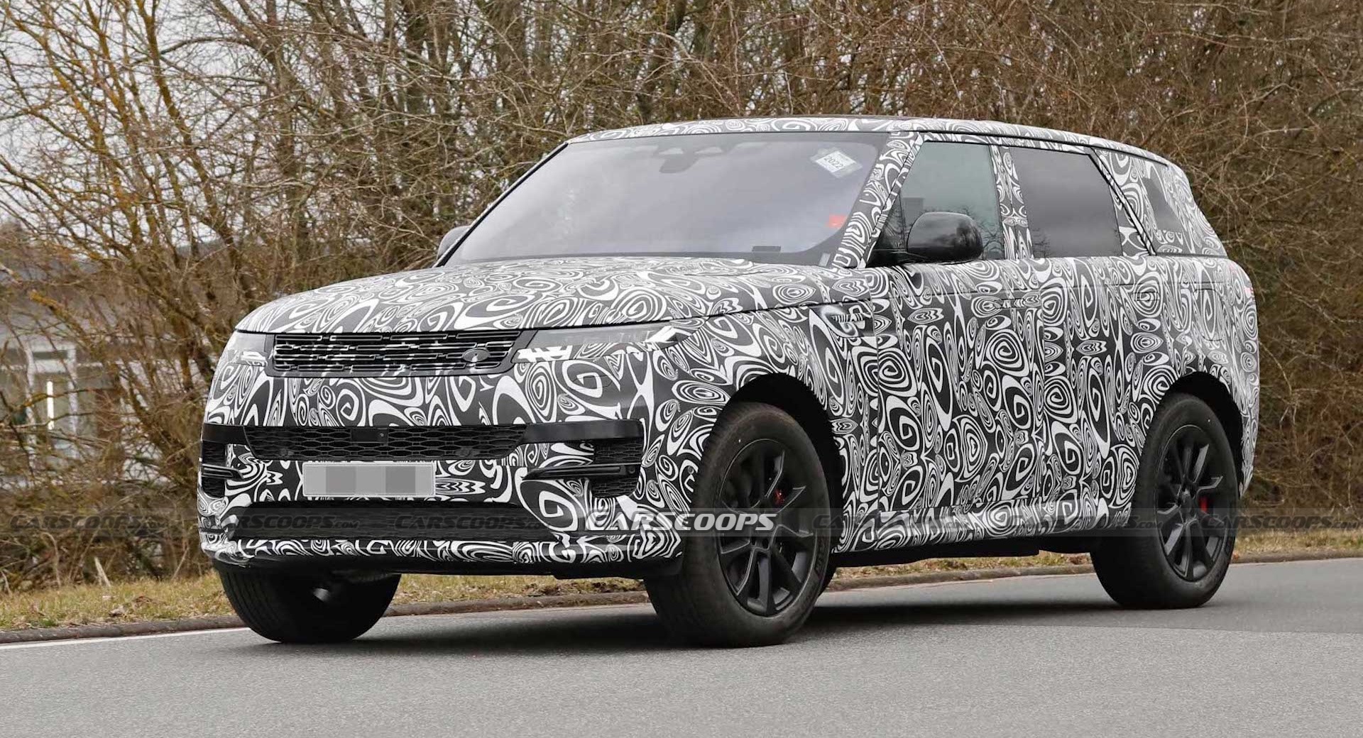 2023 Range Rover Sport PHEV Caught Testing Its Mettle In Porsche's Back  Yard