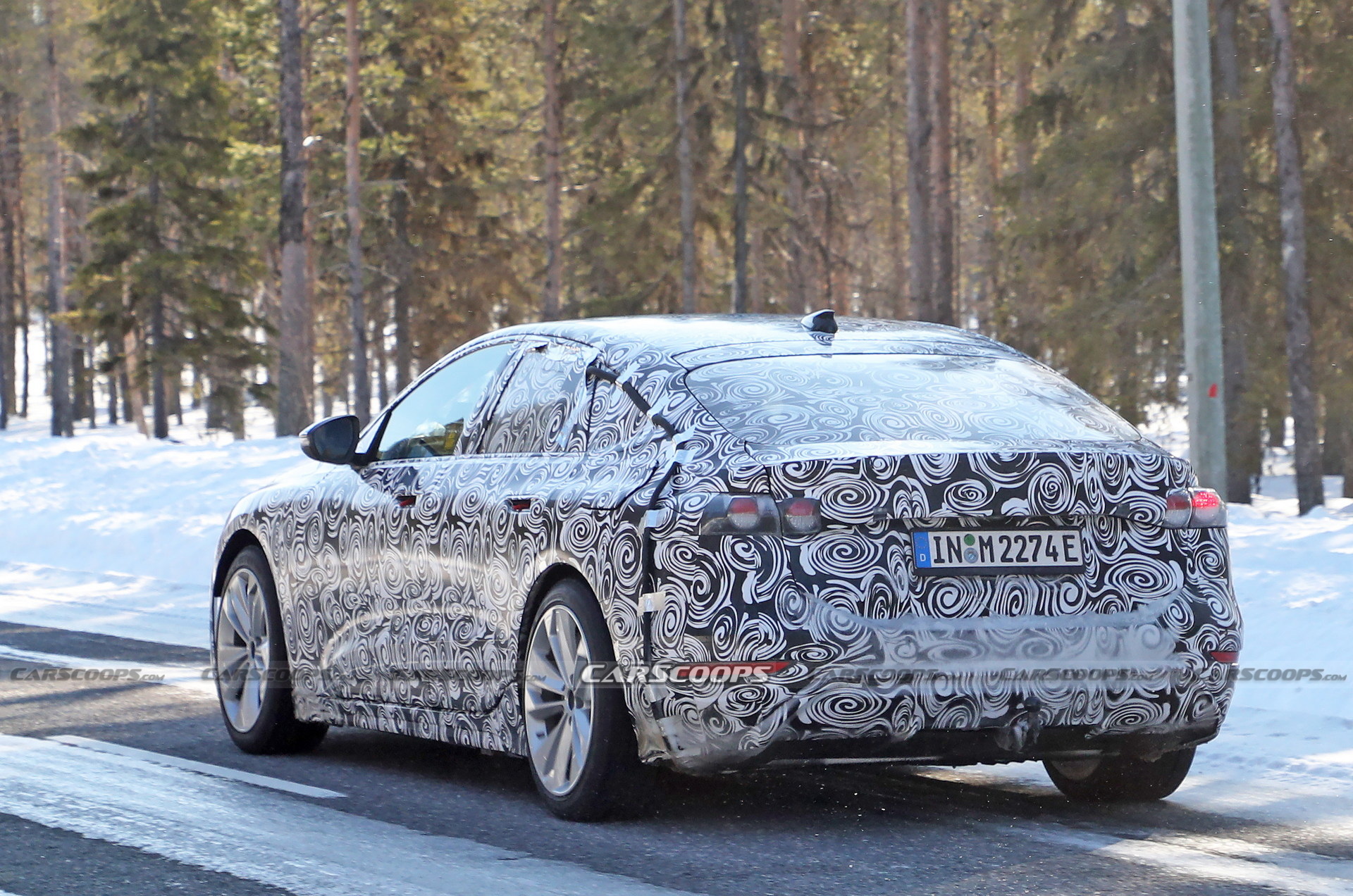 2024 Audi A6 E-Tron Spied Again Showing Split Headlights And Toned-Down  Styling
