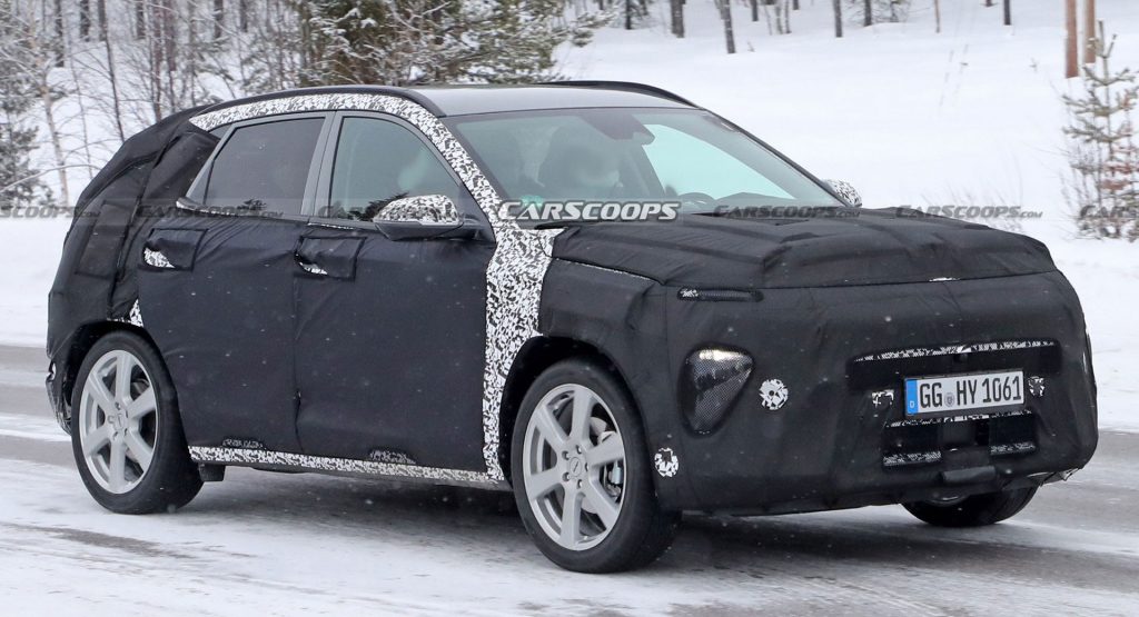  2024 Hyundai Kona Spied Inside And Out, Will Offer A 1.6-Liter Hybrid Engine