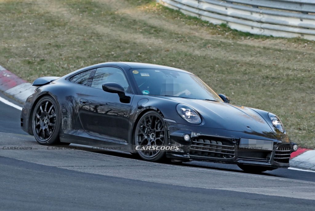 Electrified 2024 Porsche 911 Hybrid Caught Charging Hard At The