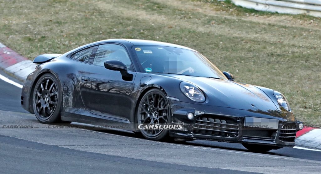  Electrified 2024 Porsche 911 Hybrid Caught Charging Hard At The Nurburgring