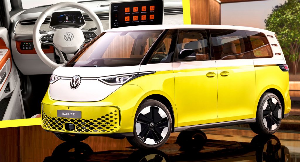  New VW ID. Buzz Unveiled As A Delicious Microbus EV In Both Passenger And Cargo Van Flavors