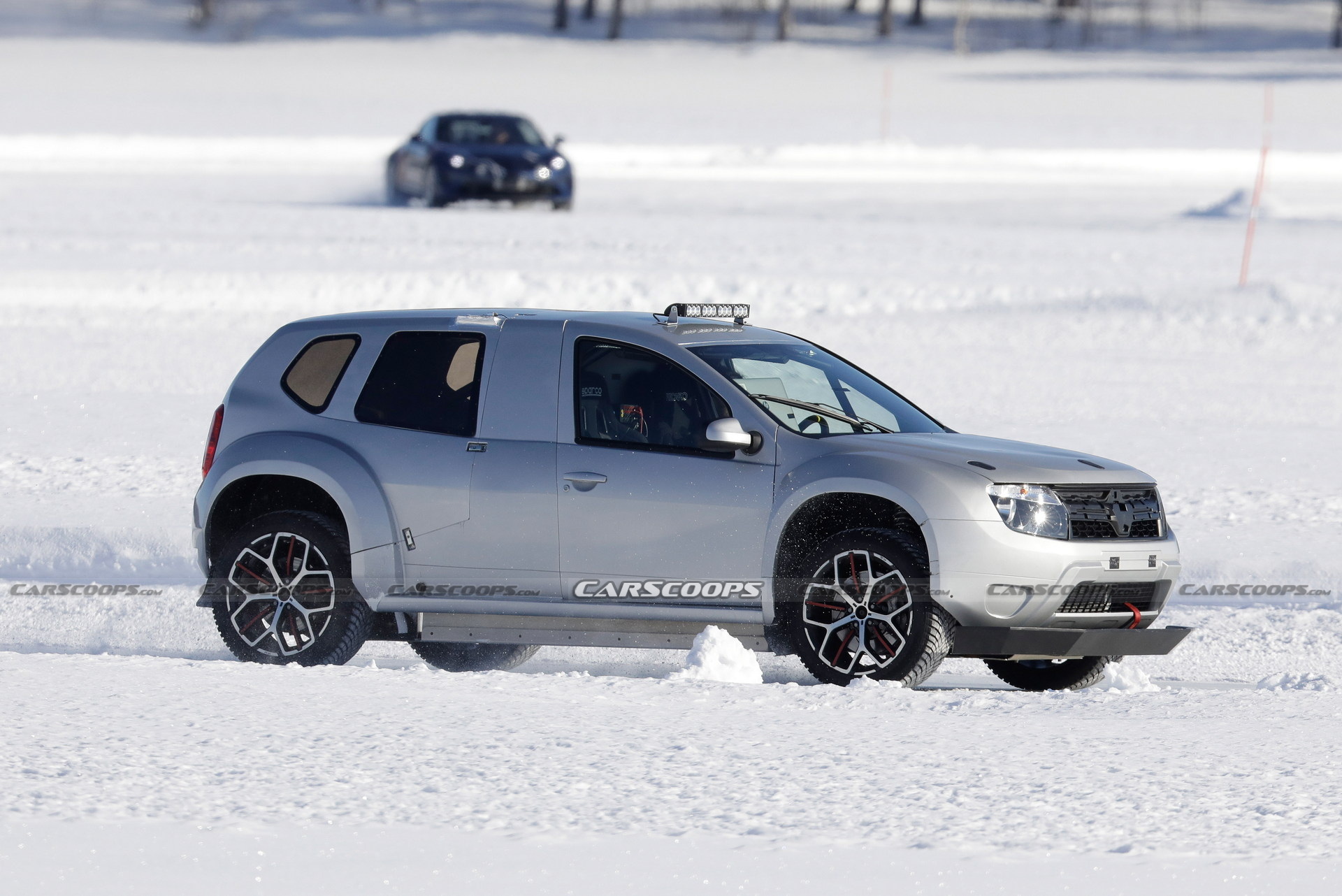 Alpine’s 2025 Electric SUV Mule Spied With Dacia Duster Body, Megane RS Trophy Wheels